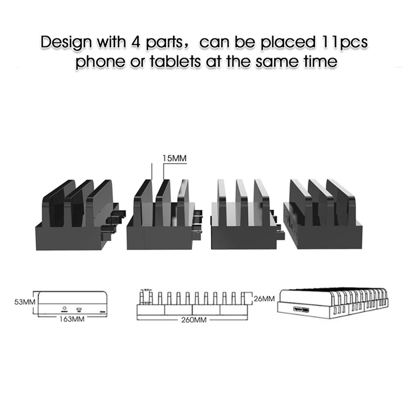 Multifunctionele Laadstation Stand Opladen Dock Splicing Houder Opbergdoos Voor Iphone 5 6 S 7 Plus Ipad MAC Tabletten