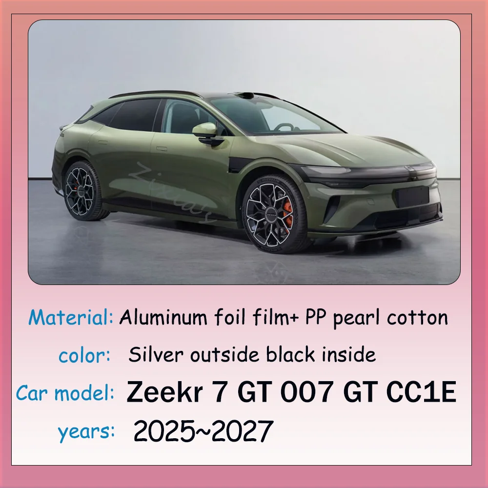 

Для Zeekr 7 GT 007 GT CC1E 2025~2027 2026: Алюминиевая солнцезащитная пленка для окон автомобиля, солнцезащитный козырек для люка и лобового стекла, аксессуары для интерьера