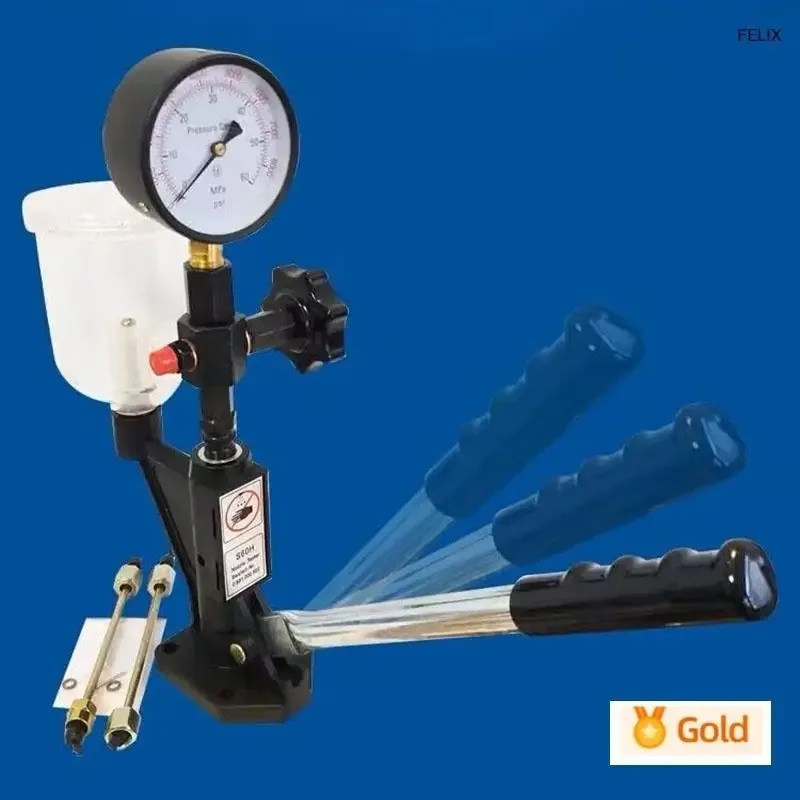 جديد CR-C متعدد الوظائف الديزل حاقن قضيبي مشترك تستر + S60H فوهة المصد ، حاقن قضيبي مشترك أداة اختبار مجموعة #6