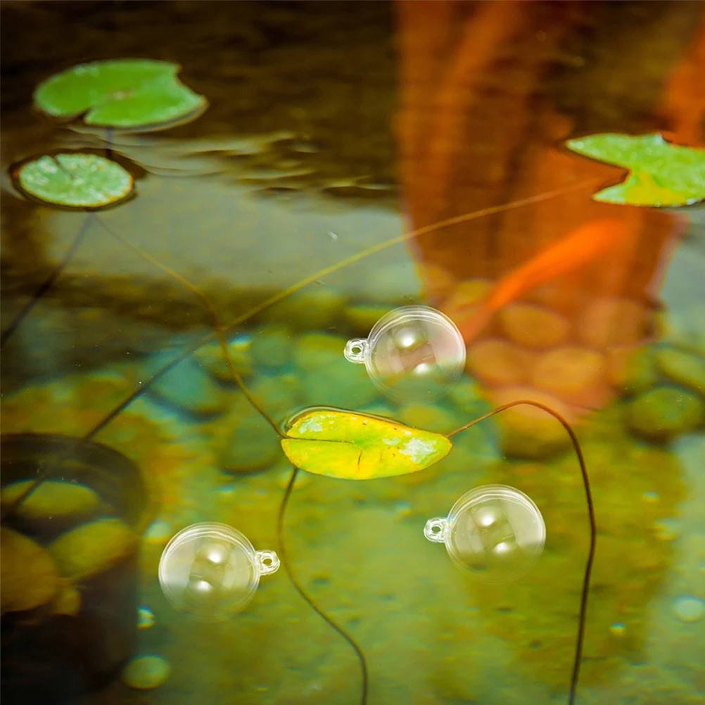 

10 Pcs Floating Ball Accessories Durable ABS Stable Design Fish Tank Decor Aquarium Ornaments Home Pet Supplies Transparent