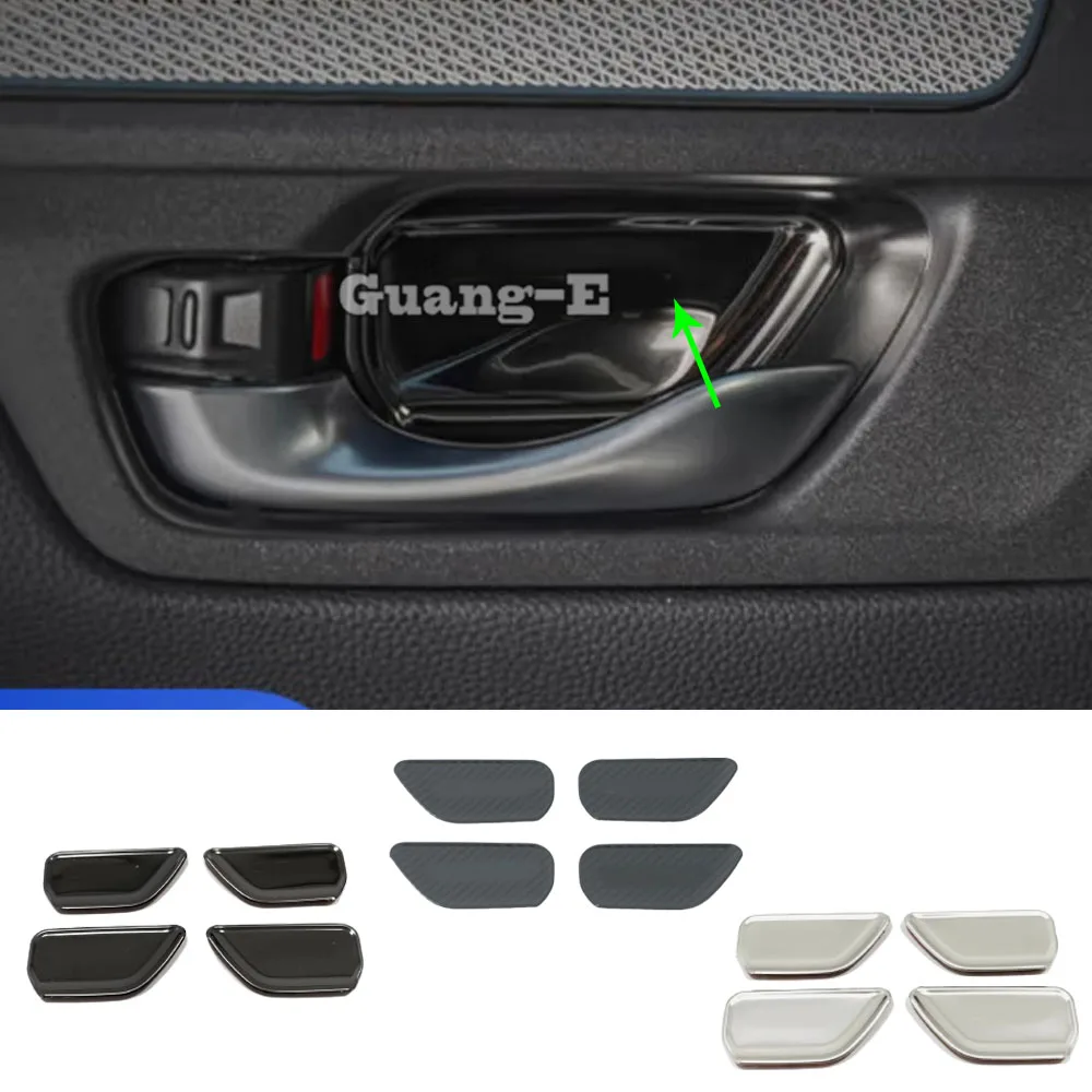 

Car Inner Door Bowl Sticker Trim Stainless Steel Decoration Cover Armrest Handrail Accessories For Honda CRV CR-V 2023 2024