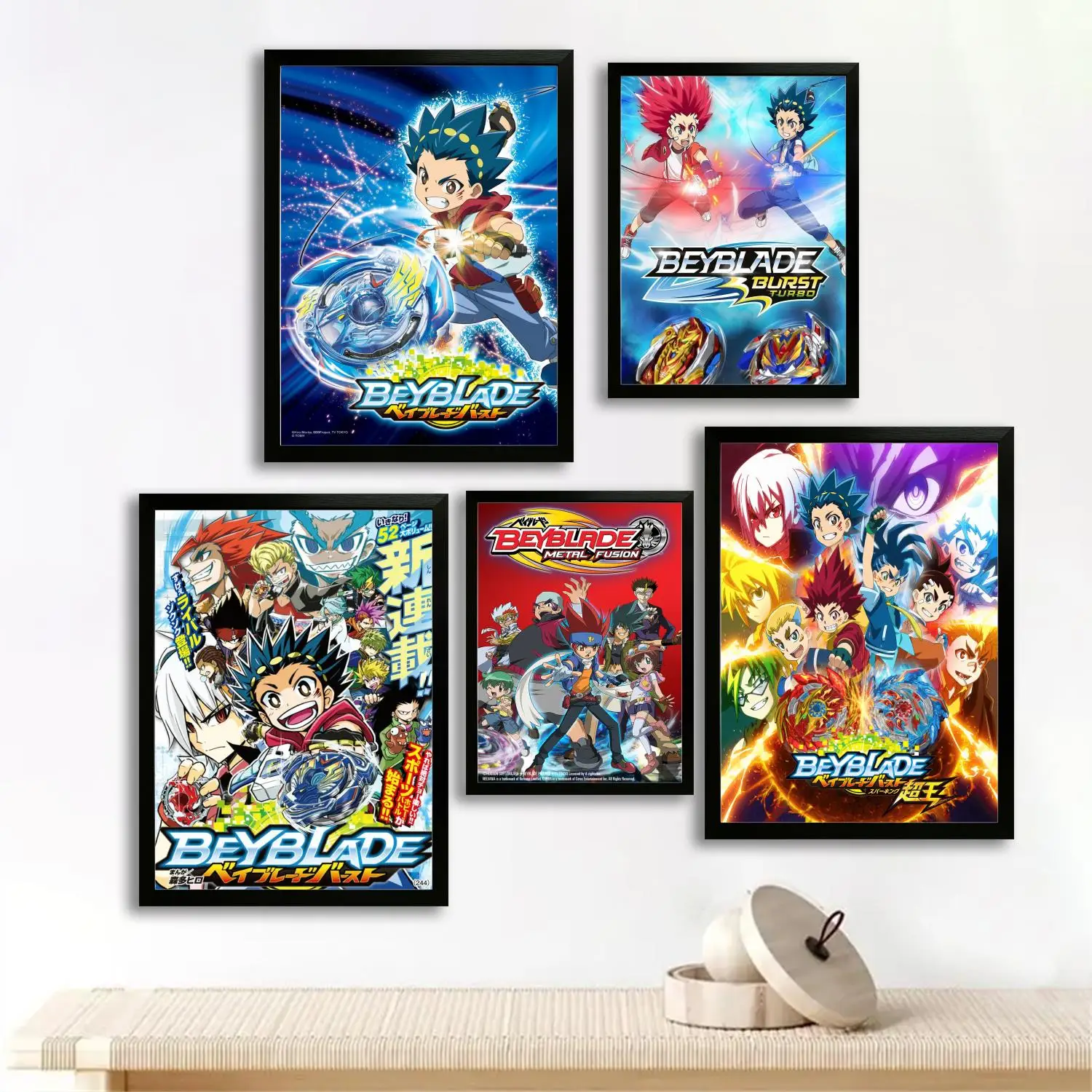 Beyblade Metal Fusion Anime Canvas Art Poster and Wall Art, Picture Print, Modern Family Bedroom Decor,Decorative painting