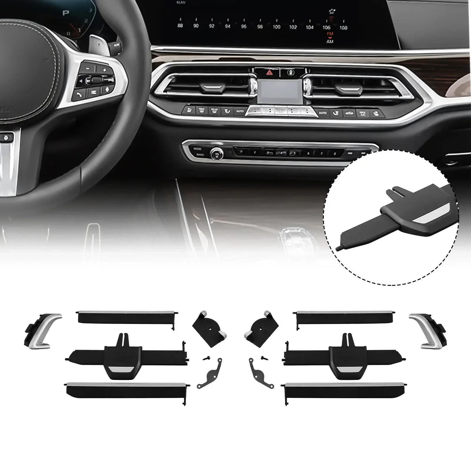 

Надежный сменный зажим для вентиляционной решетки переменного тока, ремонт зажима для BMW G05 X6 X7 2020 2023, обновление функции вашего автомобиля!