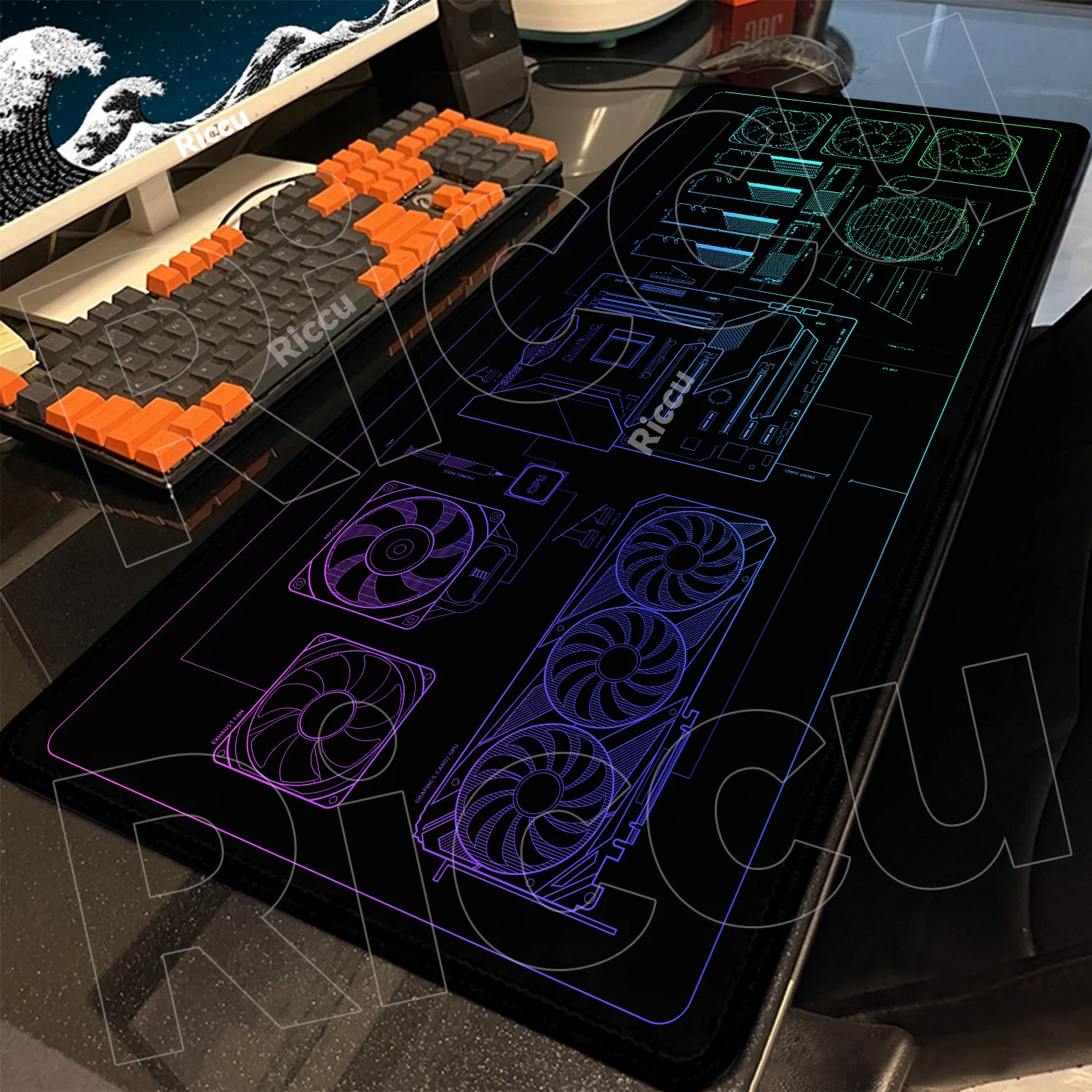 

Mouse Pad Print Artistic line design Large Playmat Gaming PC Computer CPU Mat Size Gamer Office Mousepad Bulk Discounts Desk Mat