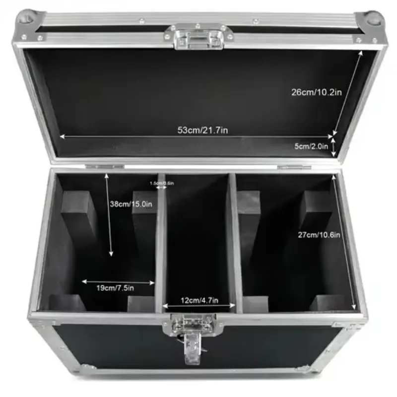 معدات إضاءة المسرح المخصصة Flightcase يطير الألومنيوم حالة الطيران لتحريك رئيس Led الاسمية أضواء المرحلة الإضاءة