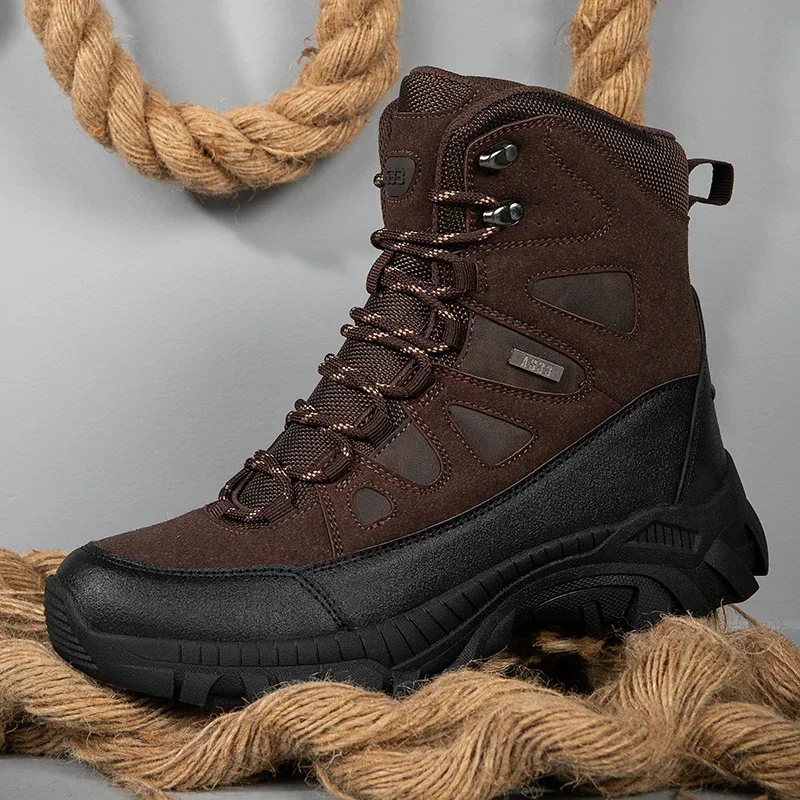 

Men Tactical Boots Lace Up Military Army Boot Unisex Work Hiking Shoe Desert Waterproof Climbing Shoes Ankle Zapatillas Male