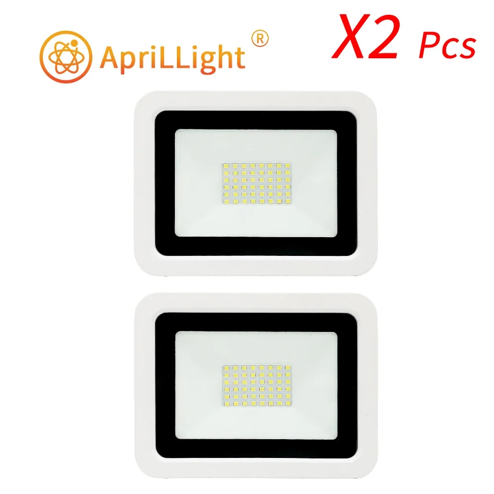 

2pcs/lot LED Floodlight 10W 20W 30W 50W 100W AC 220V Reflector LED Spotlight Outdoor IP68 Waterproof Flood Light
