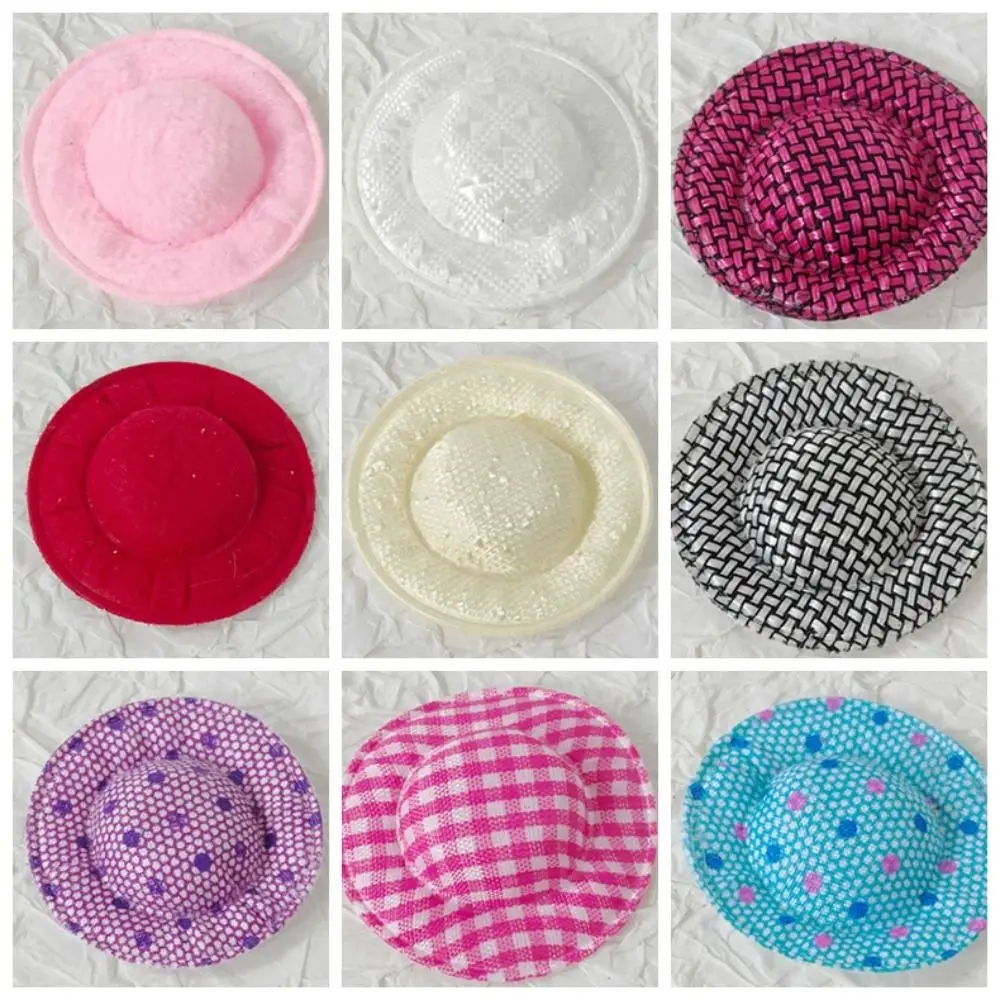 10 Pezzi Cappellini in Cotone Intrecciati a Mano, Stili Misti, Colori Assortiti, Mini Cappelli in Cotone per Lavoretti Fai da Te, Graziosi Ornamenti per la Casa, Regalo per Ragazze