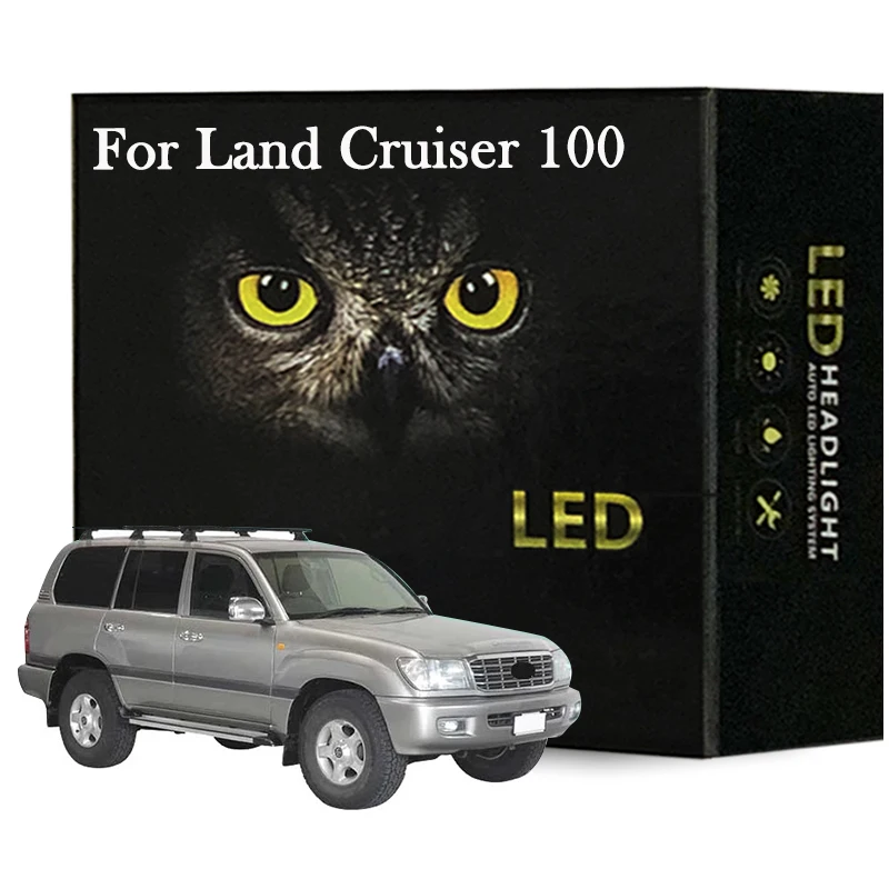 

19Pcs Car Led Interior Light Kit For Toyota Land Cruiser 100 Series 1998 -2007 Led Bulbs Canbus No Error