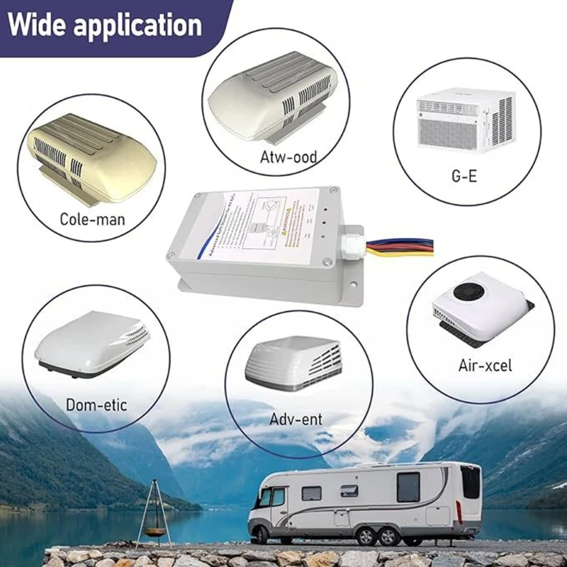 

RVs Trailer Campers AC Soft Starter Kit Soft Start for RVs Air Conditioner Enables Easy Start A/C with a Small Generator