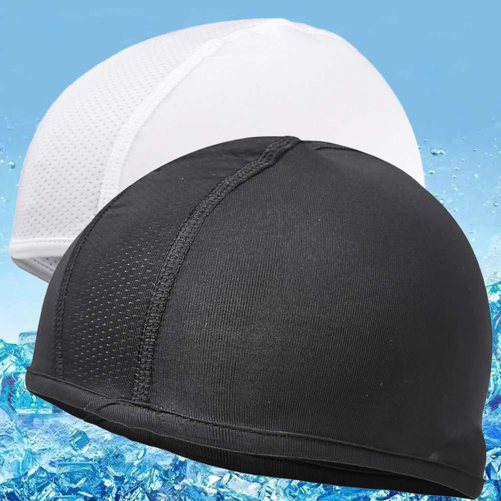 

3/1pc Summer Cooling Skull Caps Helmet Liner Anti-UV Anti-Sweat Wicking Cycling Running Motorcycle Riding Under Hard Hat Liner