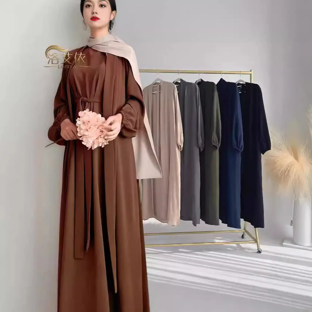 

Turkey Dubai solid color two-piece suit loose casual fashion simple temperament elegant vacation style high-end banquet party dr