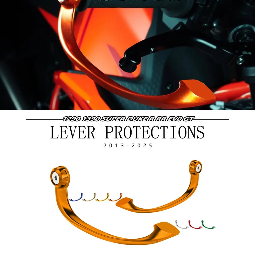2025 جديد دراجة نارية الفرامل مقبض يحمي ل 1290 سوبر ديوك R 1390 سوبر ديوك R GT EVO 2013-2024 CNC دواسة فرامل Handguard