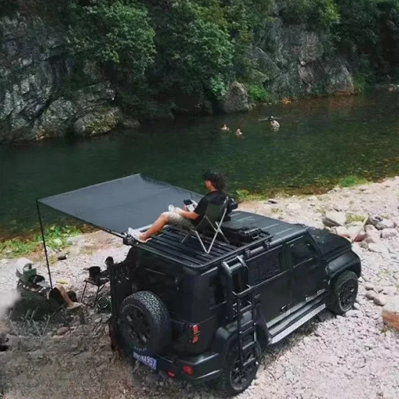 Barraca lateral do carro do vinil ao ar livre dossel tenda lateral toldo off-road acampamento rv