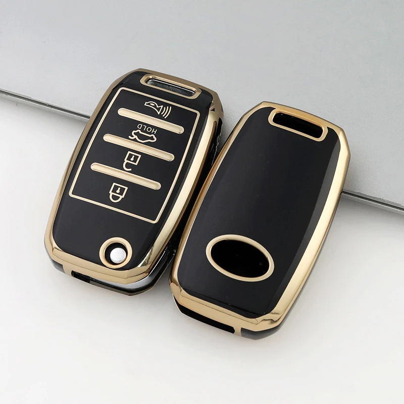 3/4 Buttons TPU Car Key Case For Kia Rio 3 K2 Ceed Cerato K3 Sportage 4 Picanto K5 Optima Sorento Forte Stinger 2017 2018