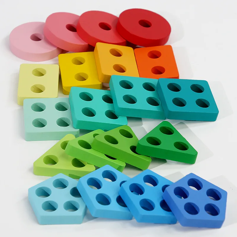 Jouets Montessori pour enfants, labyrinthe de tri magnétique en bois, jeu de société, géométrie des couleurs, apprentissage de la Cognition, jouets éducatifs pour enfants