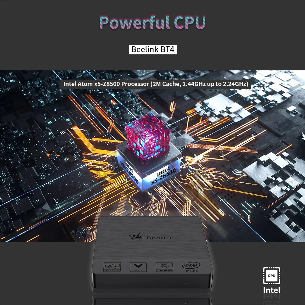 Beelink BT4  Atom Z8500 4G 64G mini pc Wins 10 OS HOME fast running mini PC