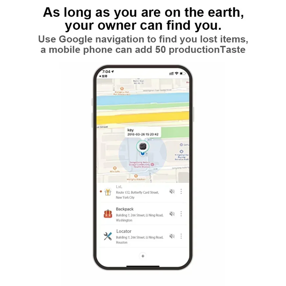 Wireless Mini GPS Tracker Bluetooth App GPS Rekord Smart Tag für iPhone Android Anti-Lost Alarm Schlüssel Kinder tasche Brieftasche Finder