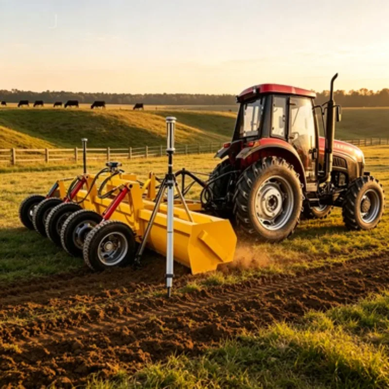 Precision Laser Land Leveler with Heavy‑Duty Grader and Scraper – Durable Gearbox Core for Water‑Saving Agriculture