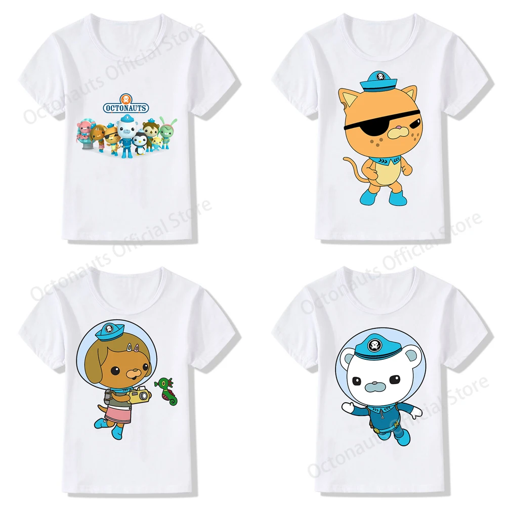 O octonauts crianças camiseta do bebê topos menina menino roupas cracas kwazii anime roupas para crianças tshirts blusas roupas criança