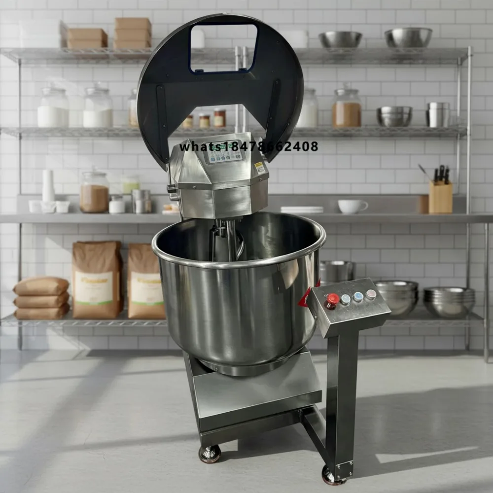Factory Price Industrial Flour Mixer Stainless Steel Electric Commercial Spiral Dough Mixer