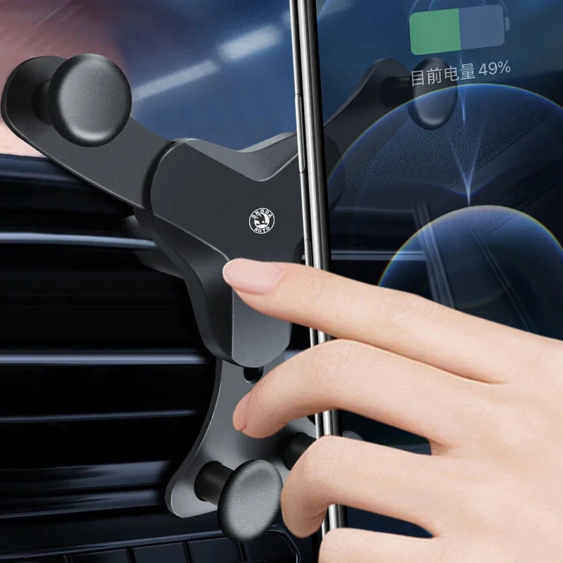 Car Phone Holder Air Vent Mount Clip for Skoda Fabia 2 3 Karoq Kodiaq Octavia 3 Superb 2 3 Combi Yeti Kamiq Scala Accessories - view 2