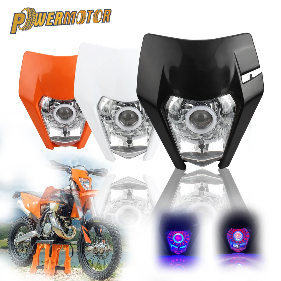 Ktm ledヘッドライトプレート300 exc xc 250 XC-W 50-450 sx 2008から