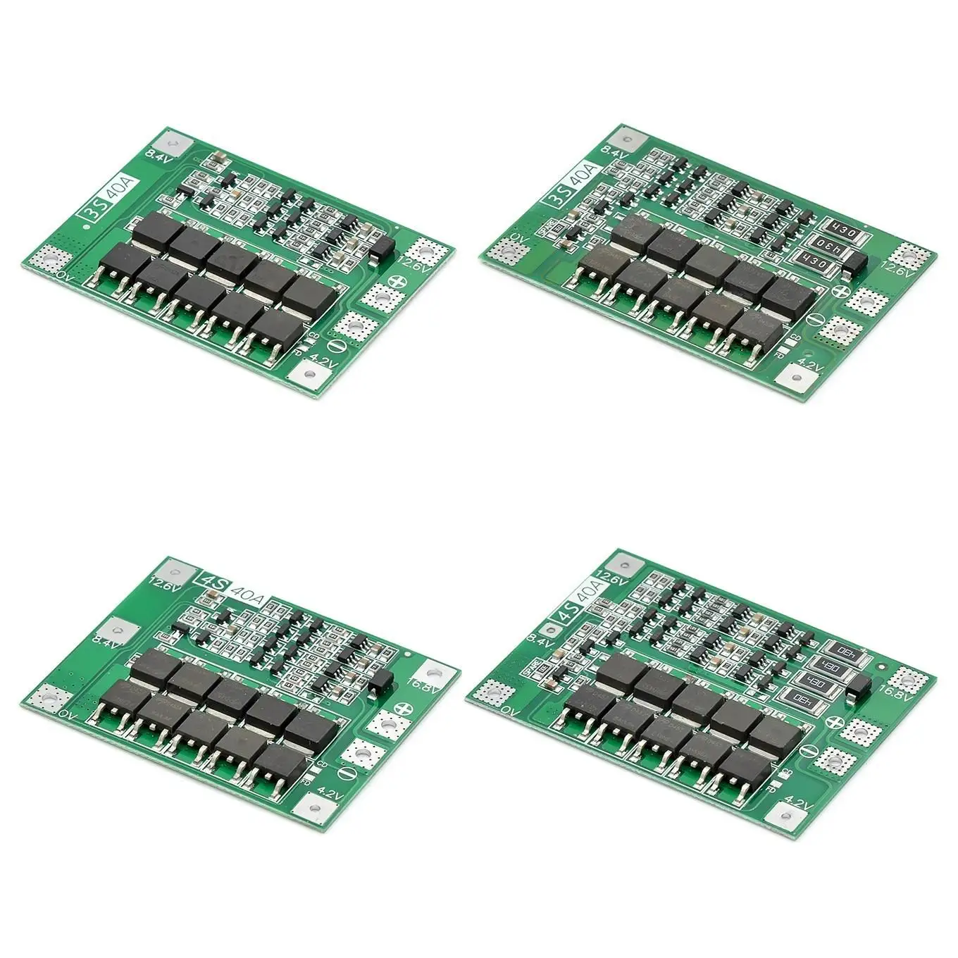 3S/4S 40A Li-ion Lithium Battery Charger Protection Board 18650 BMS For Drill Motor 11.1V 12.6V/14.8V 16.8V Enhance/Balance