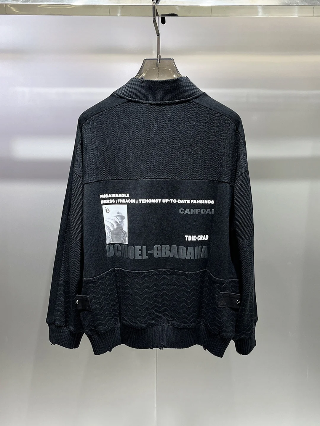 Thiened Knitted Sweater Men's Crew Ne Pullover Letter Print Casual Winter Faion f High Collar Soft Comfortable Breat...