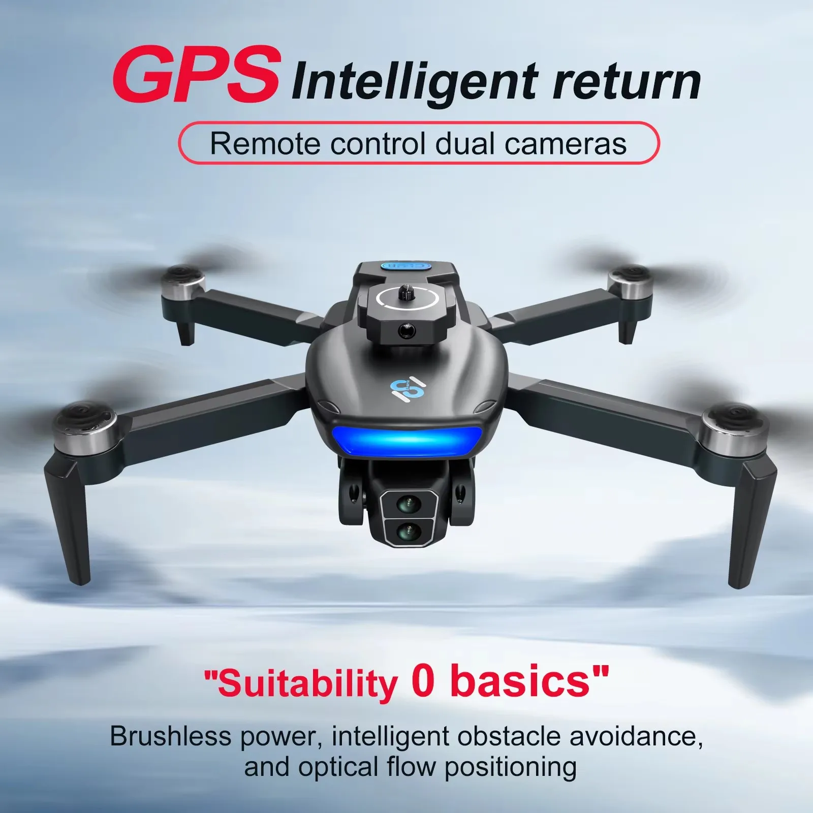 S181 GPS Drone 4K Professional HD Dual Camera 5G Wifi Photography Brushless Foldable Quadcopter RC Distance 1.2KM Drones Toys