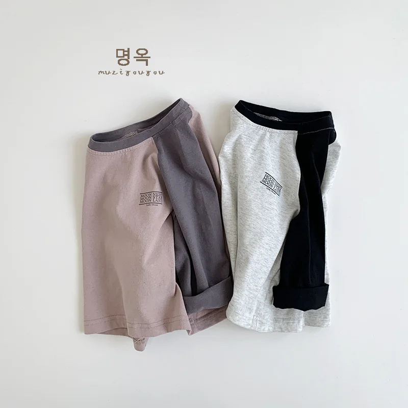 Children's T-shirt 2025 Autumn New Casual Versatile Top Medium and Small Children's Baby Children's Clothing