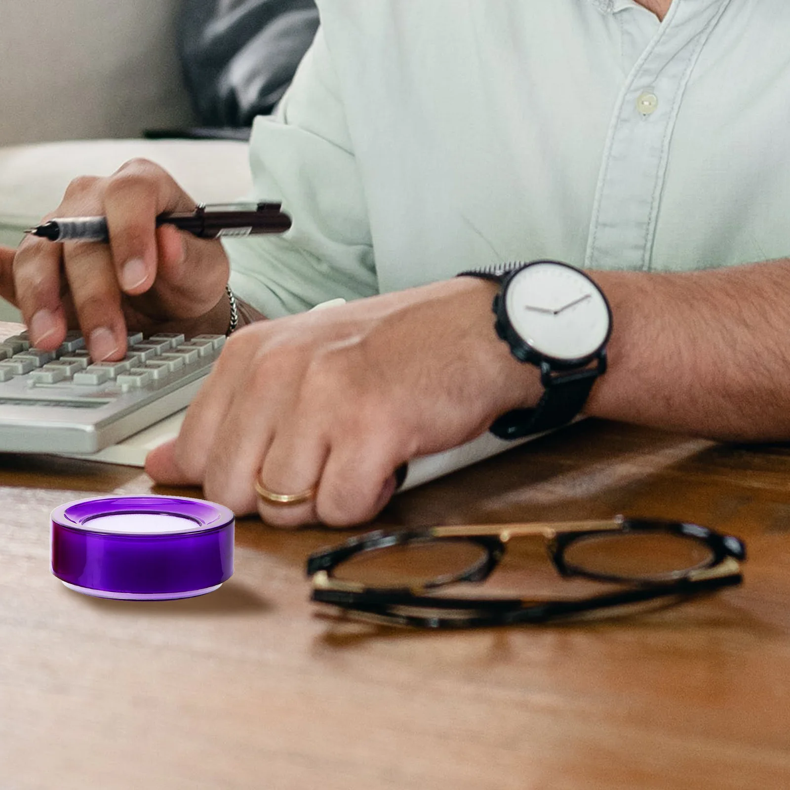 4 قطعة العد النقدي إصبع الرطب الإسفنج مرطب الإصبع ل كاتب البنك محاسب المال فرز أداة عد مريح #1