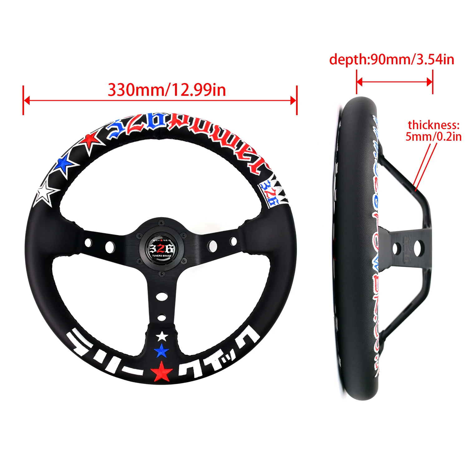 Sim Racing Game Steering Wheel Leather Aluminum Alloy Embroidery Car Modified Interior Parts Universal Steering Wheel For Pc ﻿