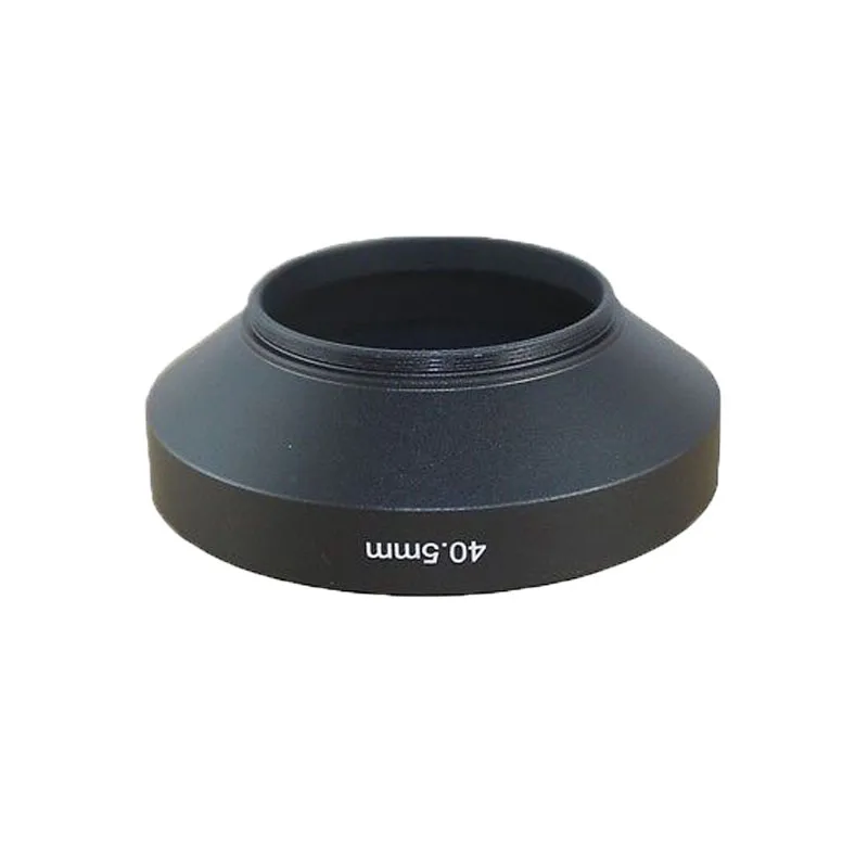 37 39 40.5 43 46 49 52 55 58 62 67 72 77 82mm Black Camera Metal Lens Hood Wide Angle Screw In Mount Lens Hood for Micro single