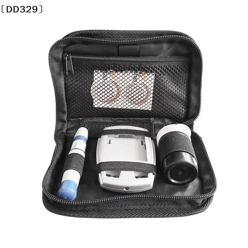 

Сумка для хранения глюкометра, органайзер для домашнего тонометра и измерителя уровня кислорода в крови, черная сумка для хранения на молнии〔DD329〕