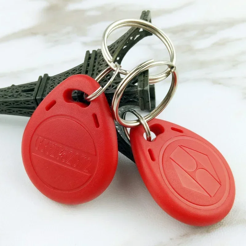 Imagem -04 - Abs Keychain com Adesivos Tag do Cartão id Chave Keyfob Entry Access Control Token 100 Pcs Lot