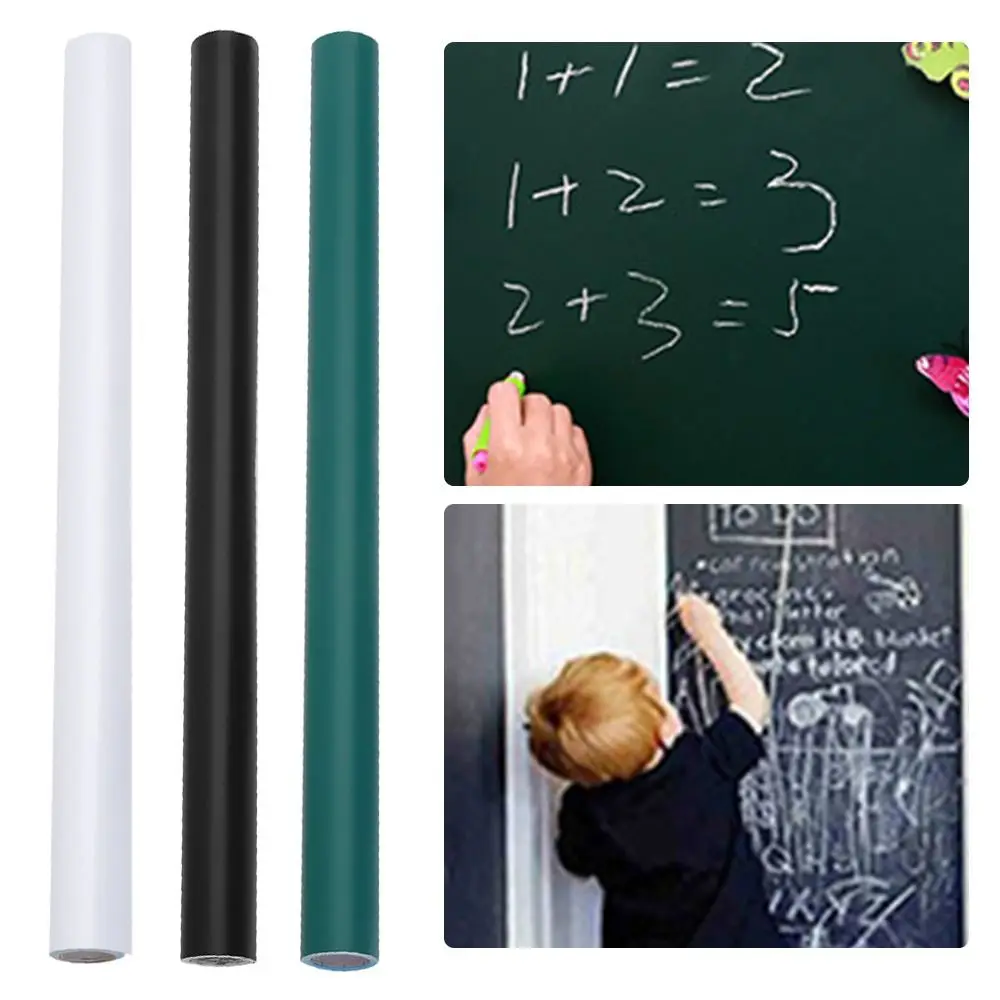 

Waterproof White/Green/Black Wallpaper Wall Decor Blackboard Draw Decal Stickers Whiteboard Sticker Presentation Boards