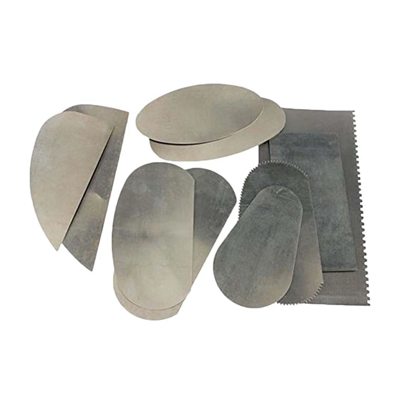 10PCS Rusted Steel Sheet Polymer Clay  Sculpture Detail Repair Knife Blanking Tool Ceramic Material