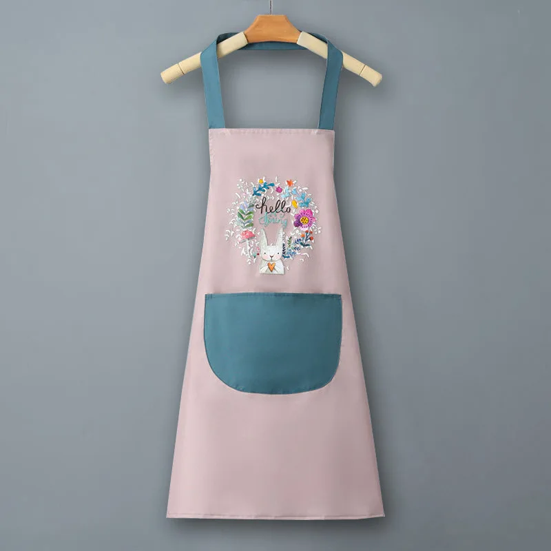【xxx】Delantal de lino a rayas con cinturón de tela fina para resistencia a manchas y aceite, delantal de trabajo para café, accesorios de cocina