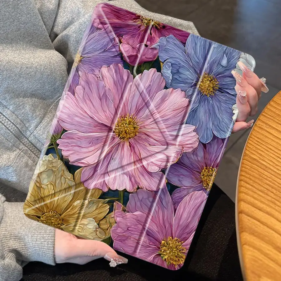 

Gesar Flower Attractive Tablet Case For iPad Pro 11th 10th 9th 8th 7th 12.9inch Air 4 5 M3 M2 1 2 M4 11inch Pro 2025 Mini 6 7