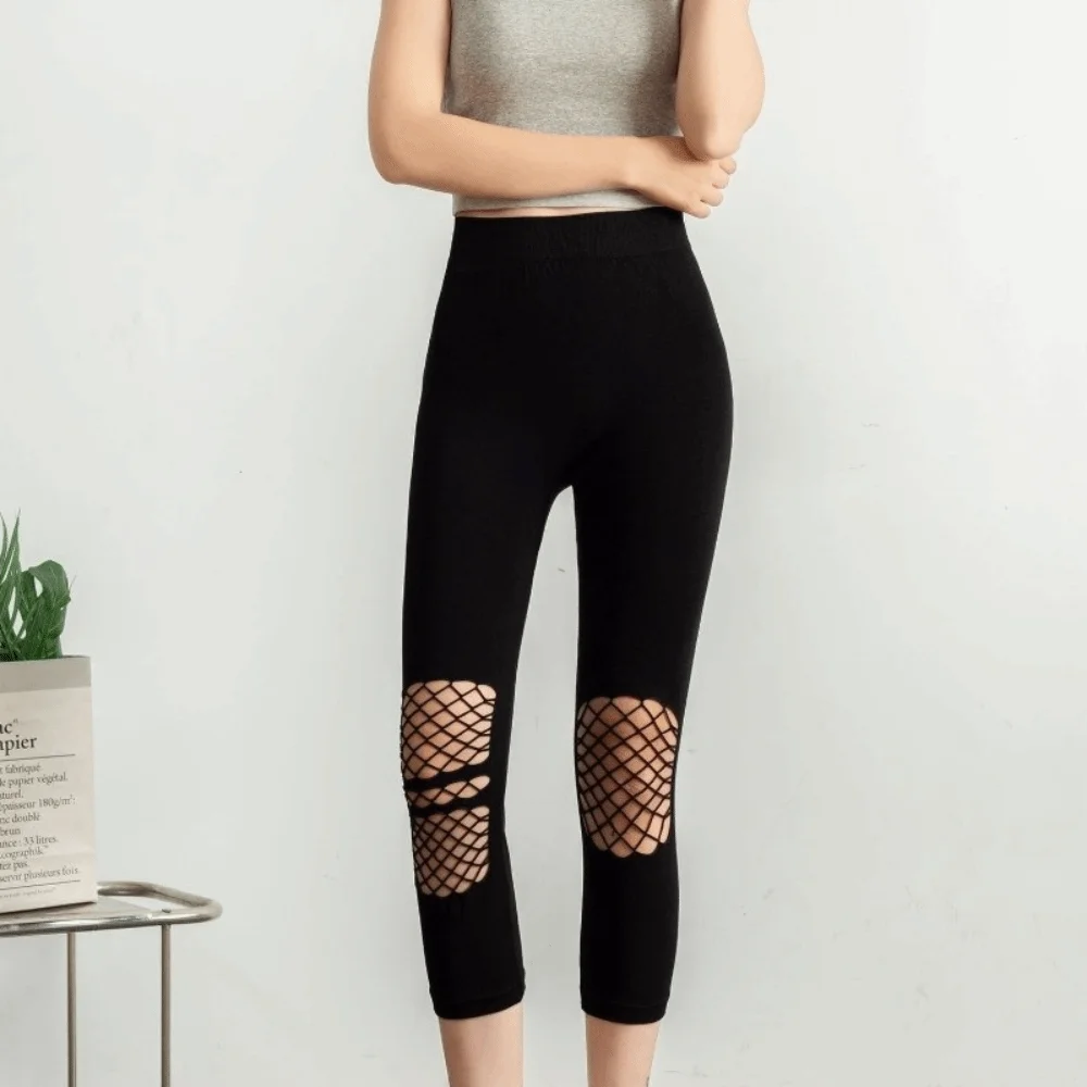 AliExpress – New Hollow Out Women’s Mesh Leggings Breathable Openwork Mesh Yoga Pants High Waist Stretchy Casual Leggings Women Wear