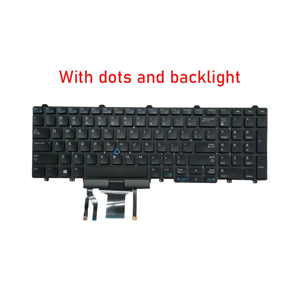 XIN-Russian-US Backlight Laptop Keyboard Laptop For Dell Precision 7710 M7710