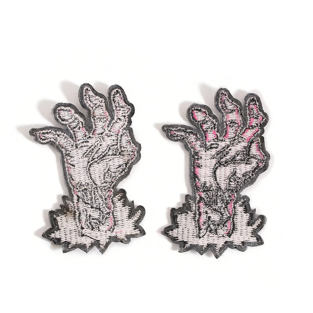 Zombie-Handstickerei-Aufnäher zum Aufbügeln für Jacke, Rucksack, T-Shirt, Gothic-Horror-Thema, Geschenk für Männer und Frauen, Neu – Detail 4