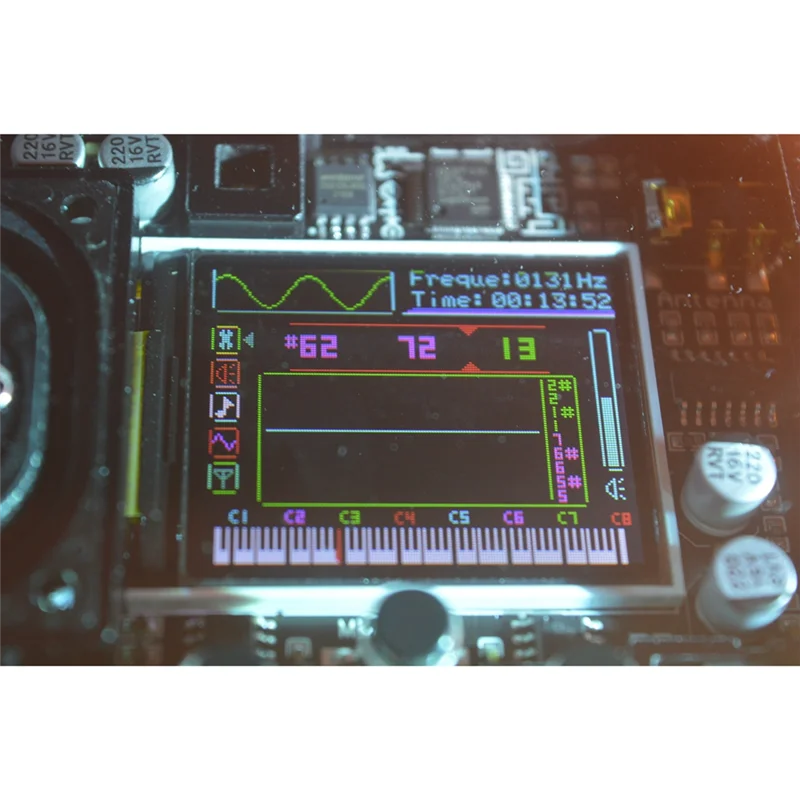 ABBH-Theremin Instrumento electrónico musical Retro Vías múltiples Juguetes con pantalla para música de novio