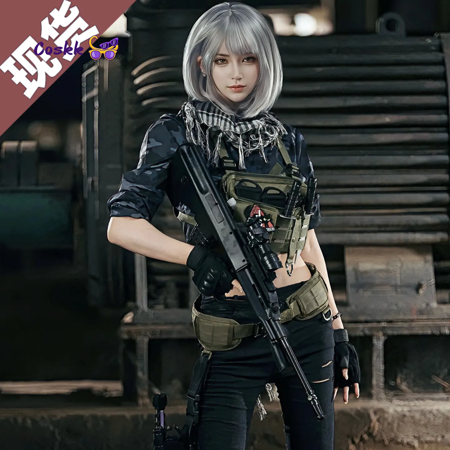 Disfraz de Cosplay de Delta Force Garena, Disfraz de Cosplay de Mai Xiaowen, Conjunto Completo de Disfraz de Cosplay de Cuero Original con Garras