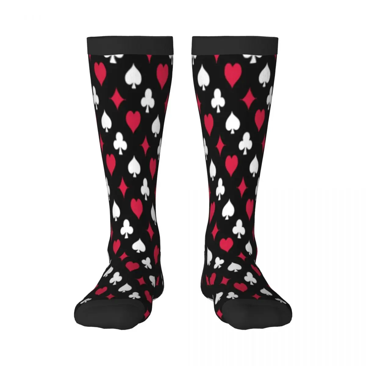 Casual Socks Playing Card Suits Geometric Print Long Harajuku Retro Business Socks