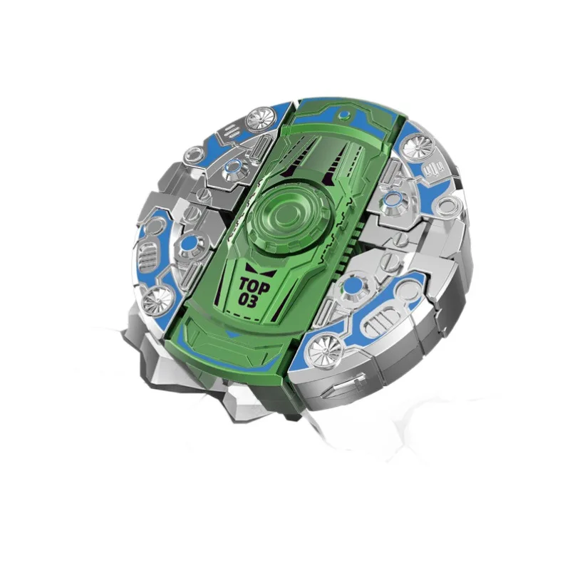 어린이용 변형 피젯 스피너 | 공룡 메카 탱크 로봇 손가락 장난감 | 다중 형태 변형 | 깨지지 않는 조용한 회전