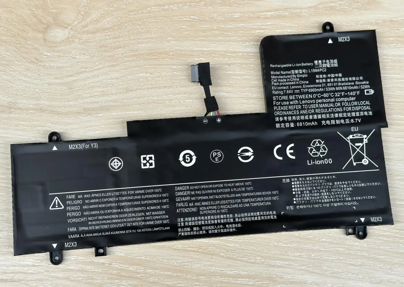 L15M4PC2 Laptop Battery For Lenovo YOGA 710-14ISK,710-14IKB,710-15ISK,710-15IKB