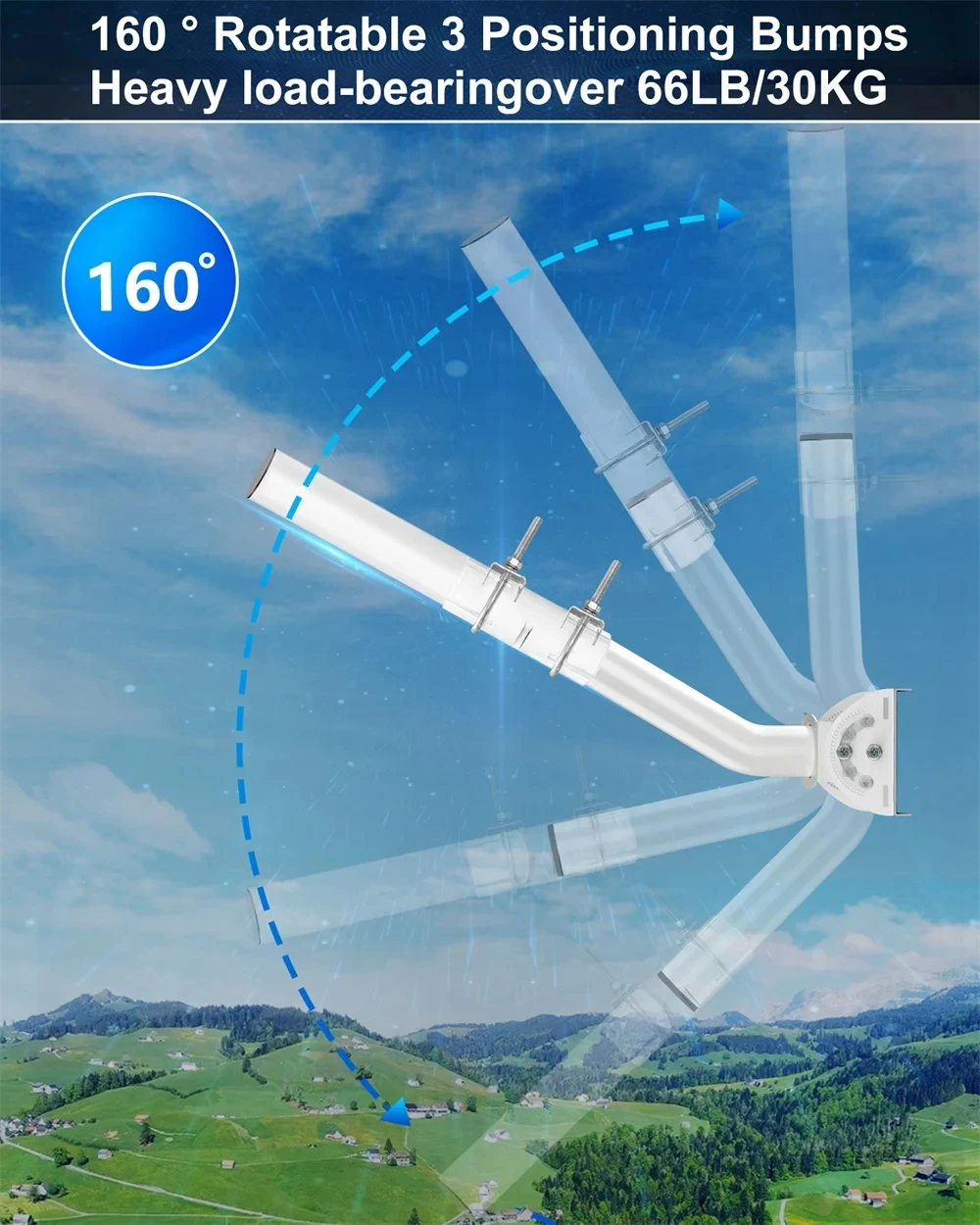

Antenna Bracket, Suitable For Star Chain, Outdoor Access Point AP CPE, TV Antenna, WiFi Extender, Wall Mounted J Installation