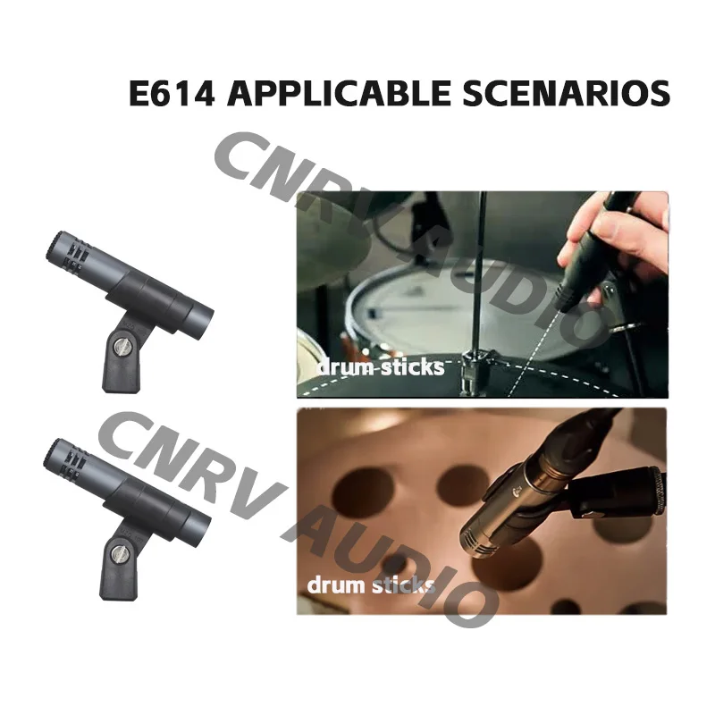 Drum Microphone E600 7-Piece Drum Set, Suitable for Bass Drum, Snare Drum,Toms, Ideal for Recording Studio and Live Performances view 5